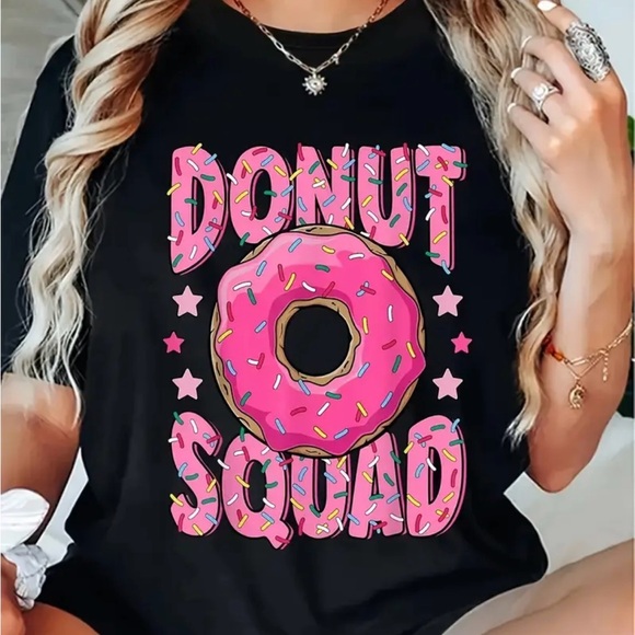 The Unbranded Brand Tops - Women's Black Donut Graphic Tee